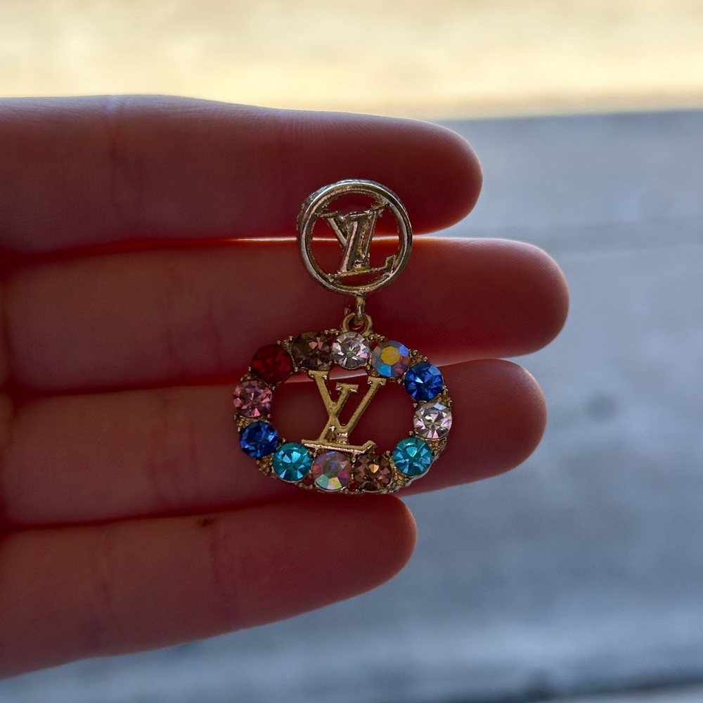 Gold Multicolor Designer Earrings